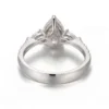 Additional product photograph showing the ring design, setting and band.