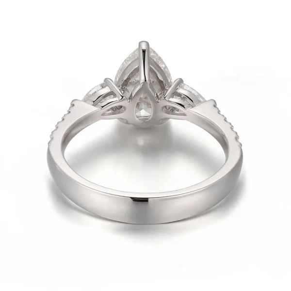 Additional product photograph showing the ring design, setting and band.