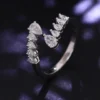 Additional product photograph showing the ring design, setting and band.
