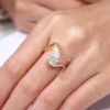 Additional product photograph showing the ring design, setting and band.