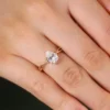 Additional product photograph showing the ring design, setting and band.