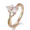 Additional product photograph showing the ring design, setting and band.
