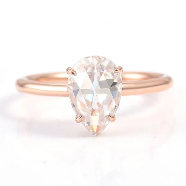 Additional product photograph showing the ring design, setting and band.