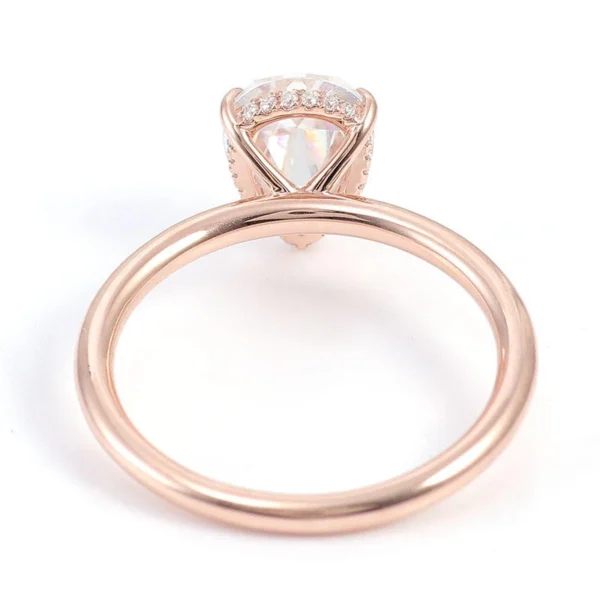Additional product photograph showing the ring design, setting and band.