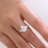 Additional product photograph showing the ring design, setting and band.