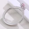 Additional product photograph showing the ring design, setting and band.
