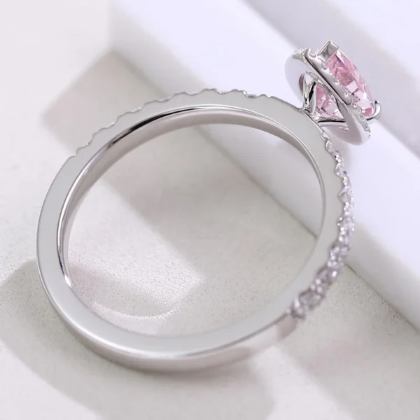 Additional product photograph showing the ring design, setting and band.
