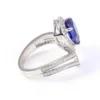 Additional product photograph showing the ring design, setting and band.