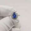 Additional product photograph showing the ring design, setting and band.
