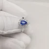 Additional product photograph showing the ring design, setting and band.