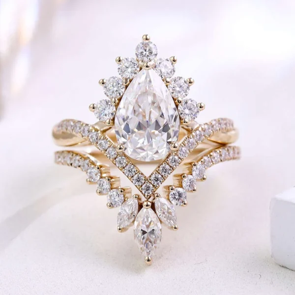 Additional product photograph showing the ring design, setting and band.