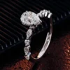 Additional product photograph showing the ring design, setting and band.