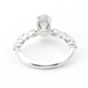 Additional product photograph showing the ring design, setting and band.