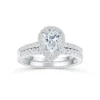 Additional product photograph showing the ring design, setting and band.