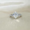 Additional product photograph showing the ring design, setting and band.