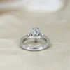 Additional product photograph showing the ring design, setting and band.