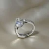 Additional product photograph showing the ring design, setting and band.