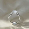 Additional product photograph showing the ring design, setting and band.