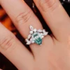 Additional product photograph showing the ring design, setting and band.