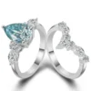 Additional product photograph showing the ring design, setting and band.