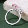 Additional product photograph showing the ring design, setting and band.