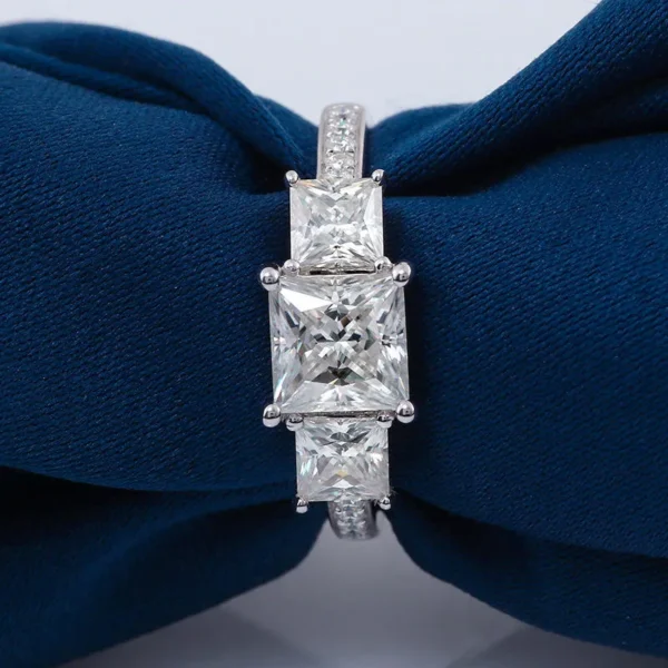 Additional product photograph showing the ring design, setting and band.