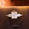 Additional product photograph showing the ring design, setting and band.