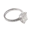 Additional product photograph showing the ring design, setting and band.