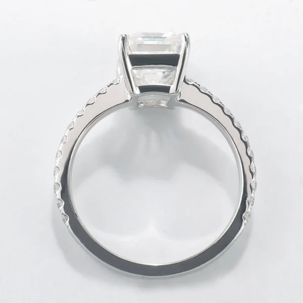 Additional product photograph showing the ring design, setting and band.