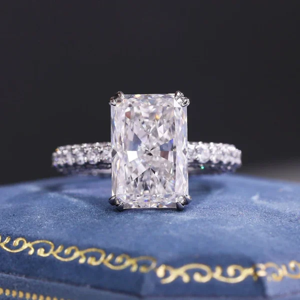 Additional product photograph showing the ring design, setting and band.