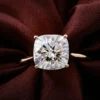 Additional product photograph showing the ring design, setting and band.