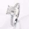 Additional product photograph showing the ring design, setting and band.