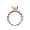 Additional product photograph showing the ring design, setting and band.
