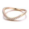 Additional product photograph showing the ring design, setting and band.