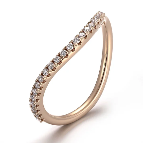 Additional product photograph showing the ring design, setting and band.