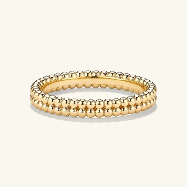 Additional product photograph showing the ring design, setting and band.