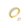 Round Lab-Grown Diamond Eternity Ring in 18K Gold shown in the product photograph.