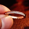 Additional product photograph showing the ring design, setting and band.