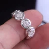Additional product photograph showing the ring design, setting and band.