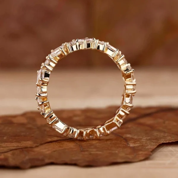Additional product photograph showing the ring design, setting and band.