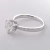 Additional product photograph showing the ring design, setting and band.