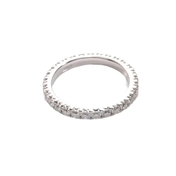 Additional product photograph showing the ring design, setting and band.