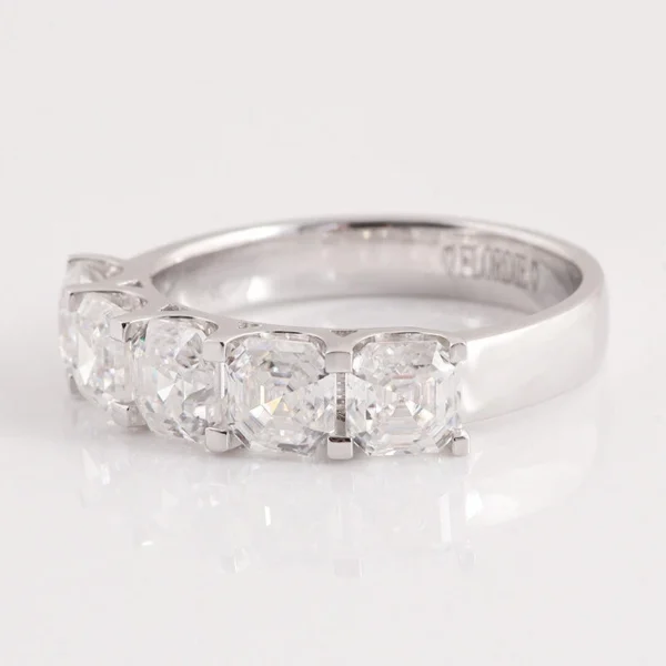 Additional product photograph showing the ring design, setting and band.