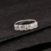 Additional product photograph showing the ring design, setting and band.