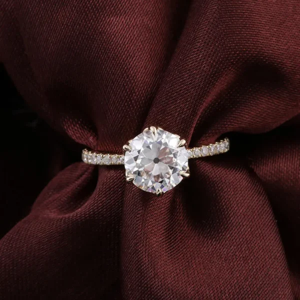 Round Lab-Grown Diamond Ring shown in the product photograph.