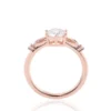 Additional product photograph showing the ring design, setting and band.