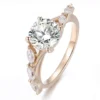 Additional product photograph showing the ring design, setting and band.