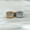 Additional product photograph showing the ring design, setting and band.