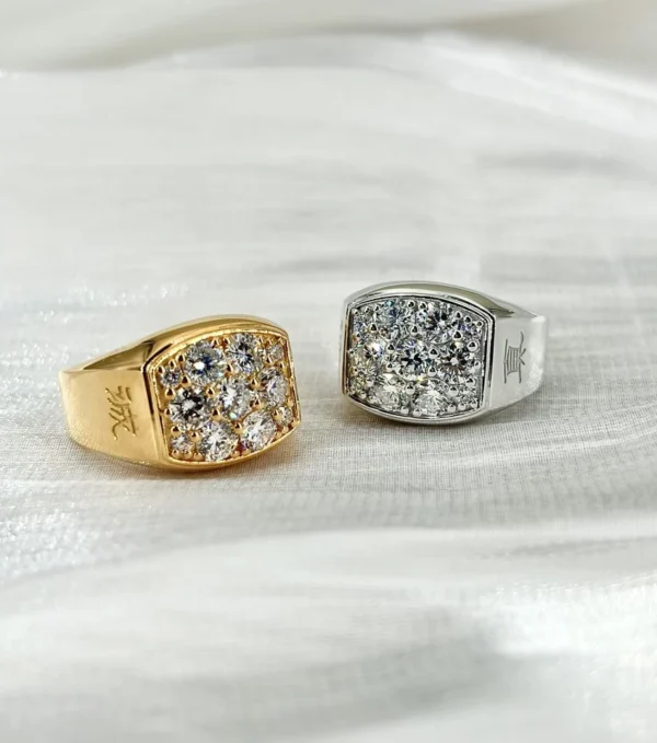 Round Lab-Grown Diamond Ring in 14K Solid Gold shown in the product photograph.