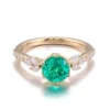 Additional product photograph showing the ring design, setting and band.